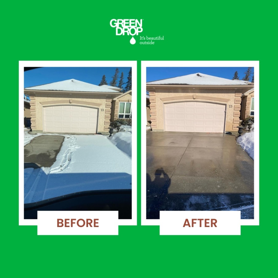 Green Drop Driveway Snow Removal Before and After