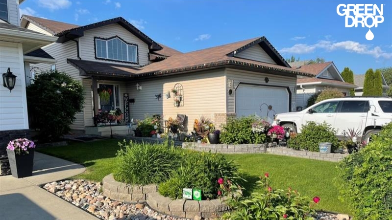 lawn after treatment by Green Drop in Edmonton