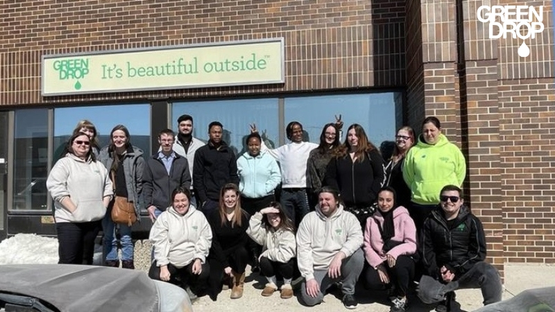 Green Drop crew in front of their office