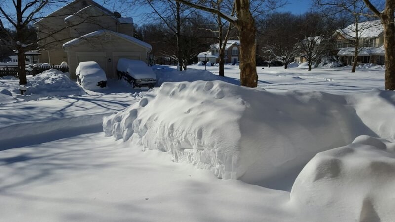 Snow Covered Car